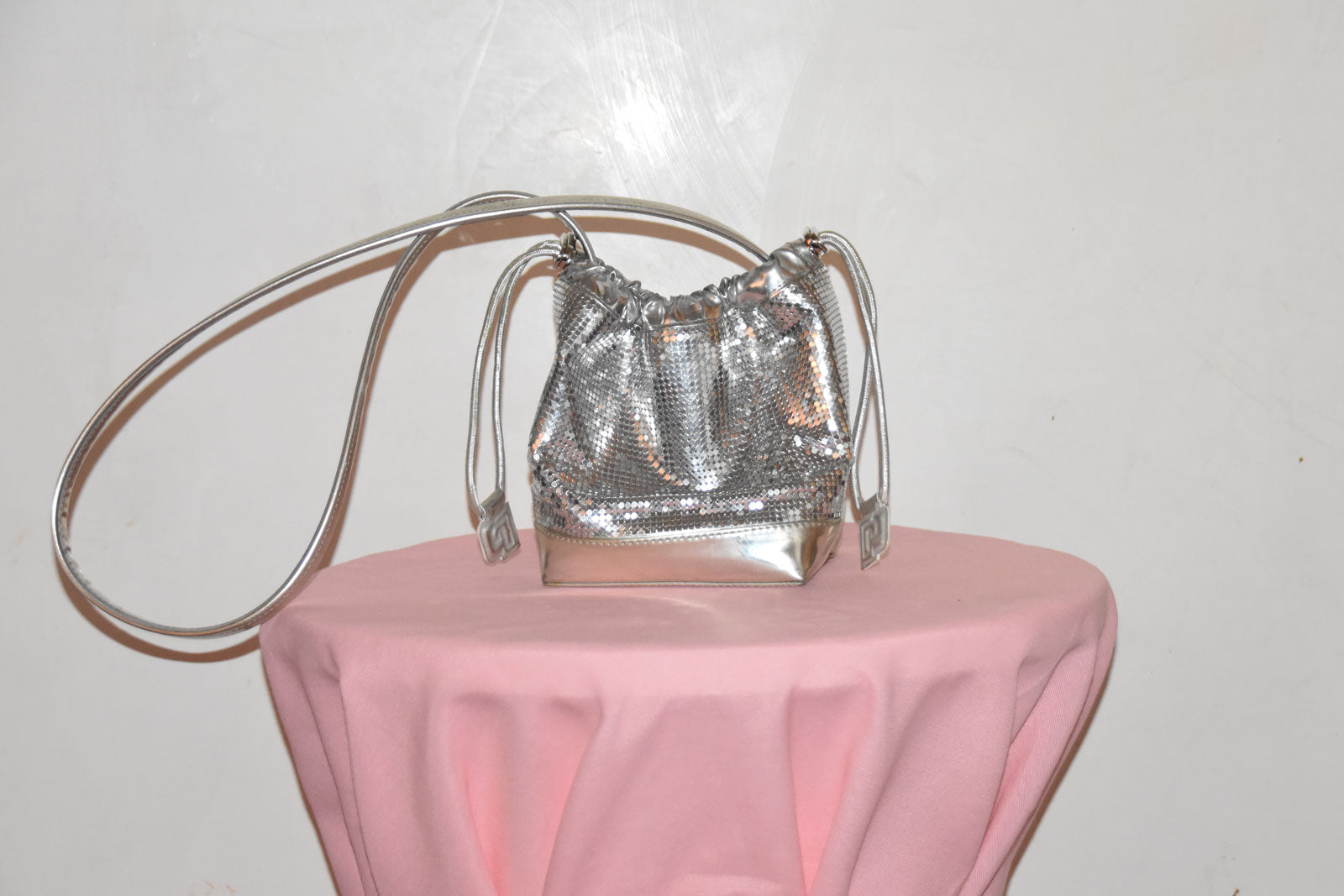 PACO RABANNE SILVER STRASS SHOULDER BAG