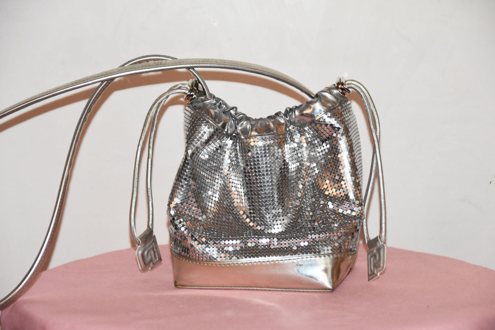 PACO RABANNE SILVER STRASS SHOULDER BAG