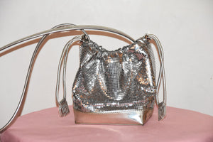 PACO RABANNE SILVER STRASS SHOULDER BAG