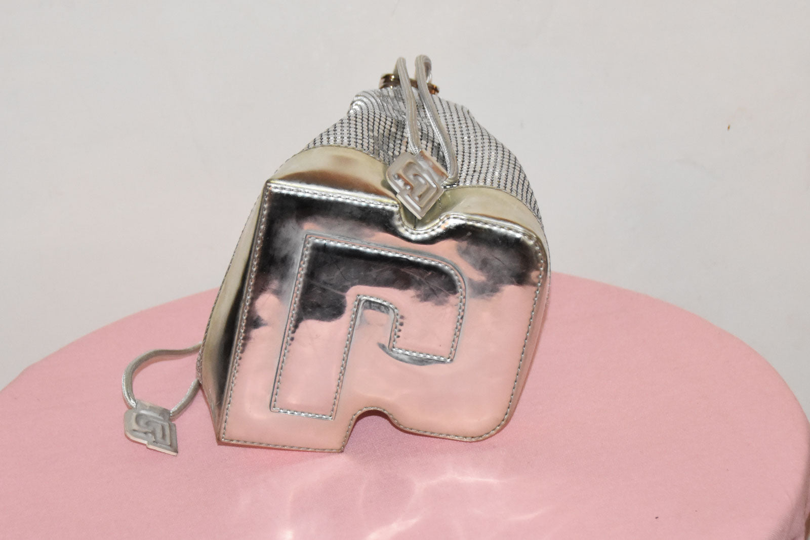 PACO RABANNE SILVER STRASS SHOULDER BAG