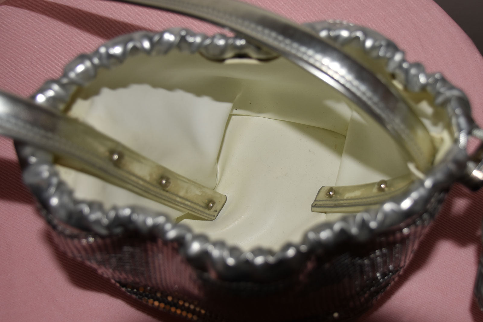 PACO RABANNE SILVER STRASS SHOULDER BAG
