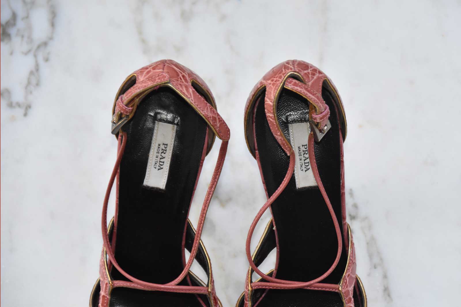 PRADA TWO-TONE CROPO PUMPS