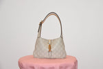 Load image into Gallery viewer, GUCCI WHITE GUCCISSIMA LEATHER JACKIE O BOUVIER MEDIUM HOBO
