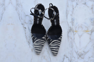 THE ATTICO ZEBRA PRINT PUMPS