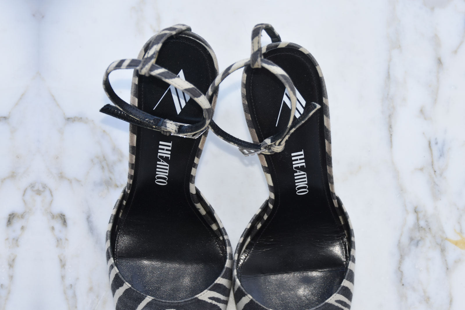 THE ATTICO ZEBRA PRINT PUMPS