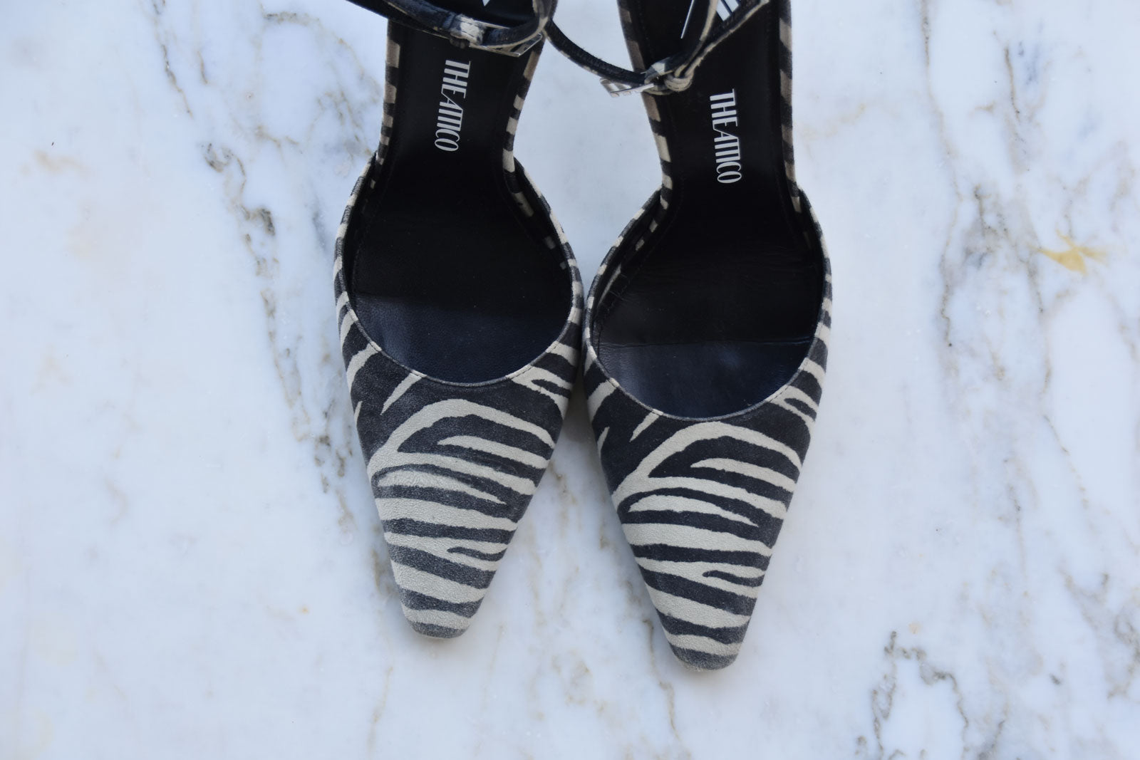 THE ATTICO ZEBRA PRINT PUMPS