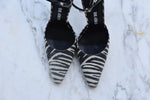 Load image into Gallery viewer, THE ATTICO ZEBRA PRINT PUMPS
