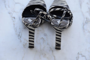 THE ATTICO ZEBRA PRINT PUMPS