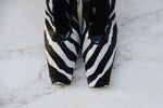 Load image into Gallery viewer, BOTTEGA VENETA PRINT BLACK/WHITE ZEBRA PRINT PUMPS
