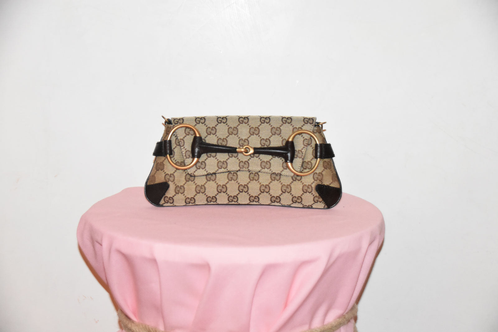 GUCCI HORSEBIT 1955 CHAIN LEATHER SHOULDER BAG