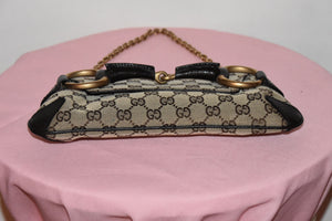 GUCCI HORSEBIT 1955 CHAIN LEATHER SHOULDER BAG