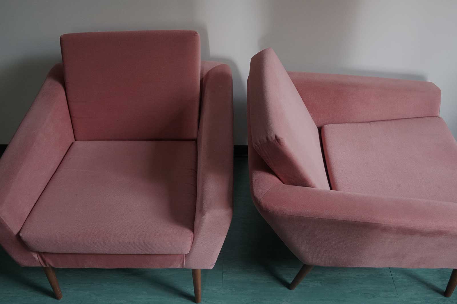 MID CENTURY STYLE ARMCHAIRS