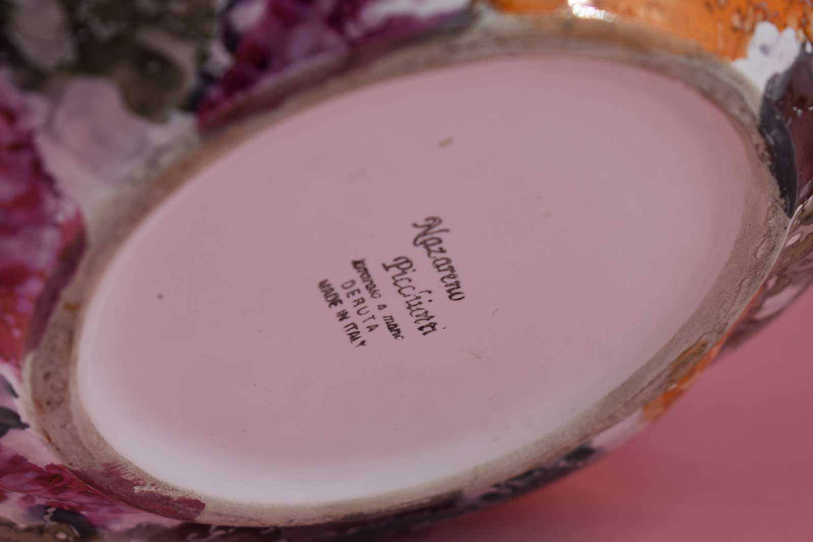DERUTA CERAMIC POTTERY BY NAZARENO PICCHIOTTI