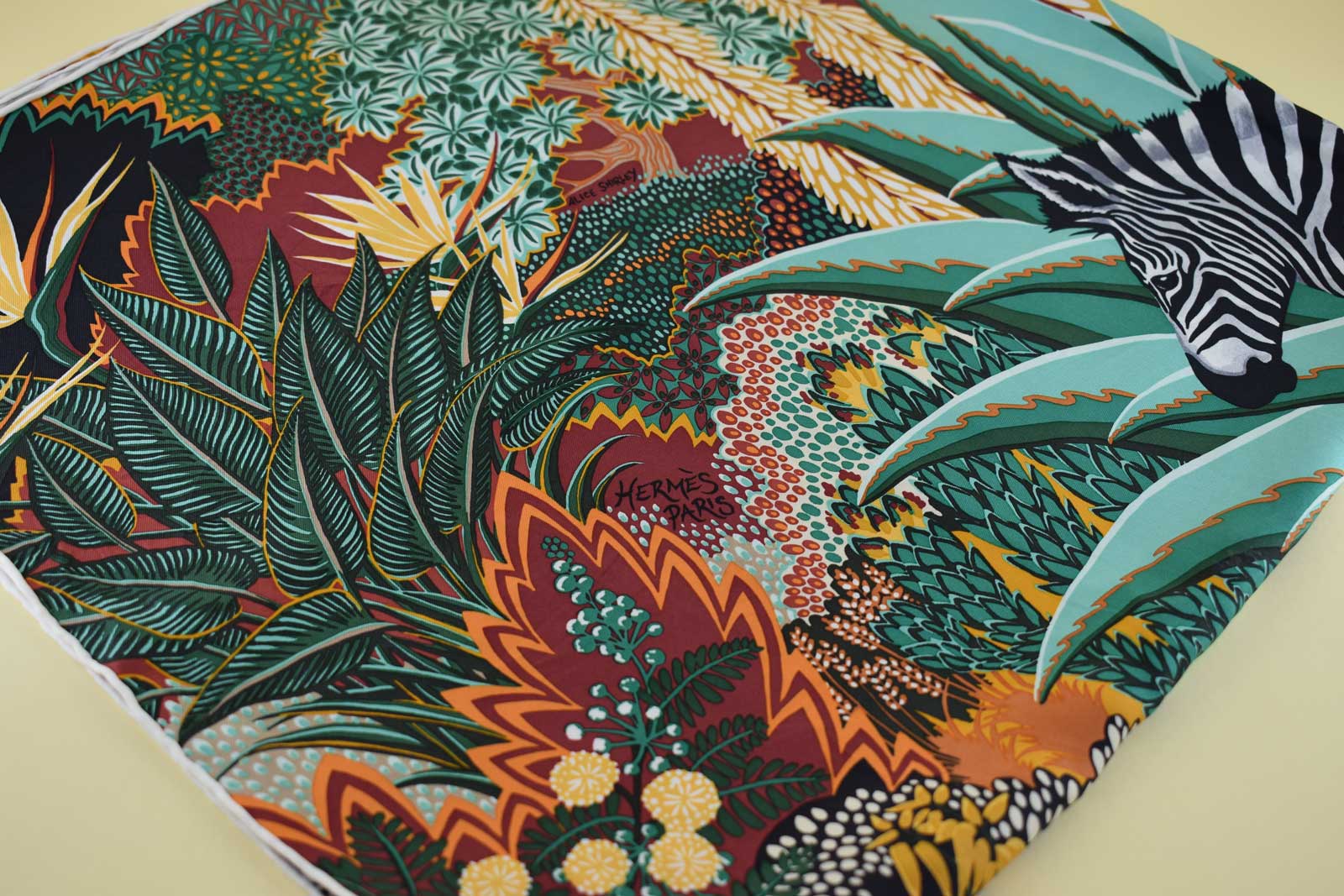 HERMES SCARF MOUNTAIN ZEBRA ALICE SHIRLEY