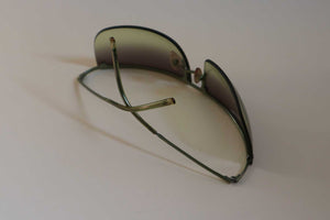 GUCCI GREEN JADE RIMLESS SUNGLASSES