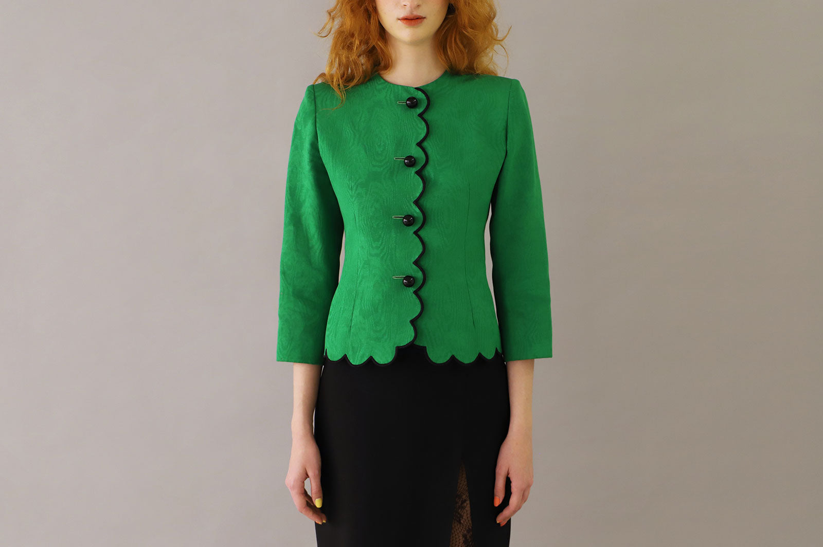 GIVENCY GREEN SILK BLAZER