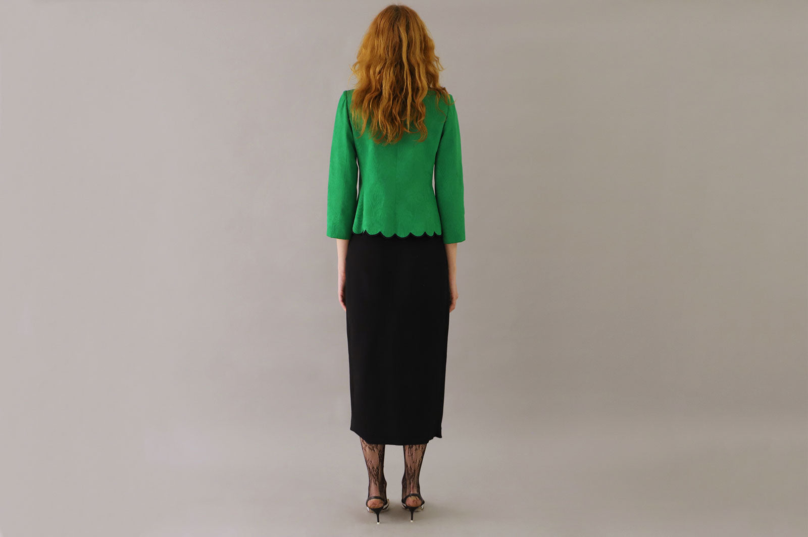 GIVENCY GREEN SILK BLAZER
