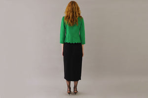 GIVENCY GREEN SILK BLAZER